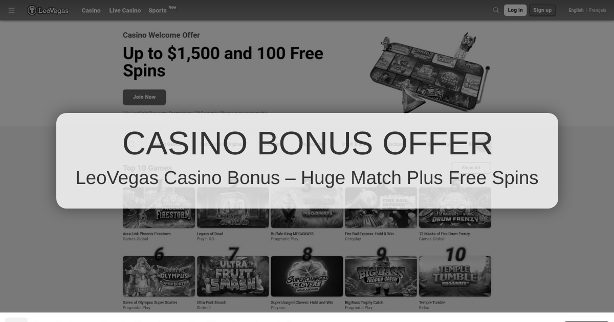 LeoVegas Casino Bonus: Play Without a Deposit First